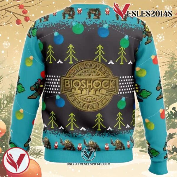 Big Daddy Bioshock v2 Ugly Christmas Sweater, Unique Christmas Gift For Fans - Vesles2014S 1