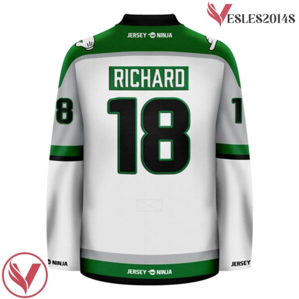 Big Dick's Halfway Inn Green Funny Hockey Jersey - Vesles2014S 3