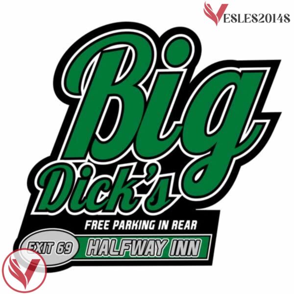 Big Dick's Halfway Inn Green Funny Hockey Jersey - Vesles2014S 4