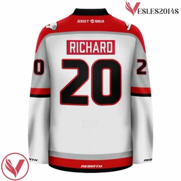 Big Dick's Halfway Inn Red Funny Hockey Jersey - Vesles2014S 3