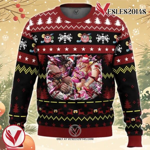 Big Mom x Kaido One Piece Ugly Christmas Sweater, Unique Christmas Gift For Fans - Vesles2014S