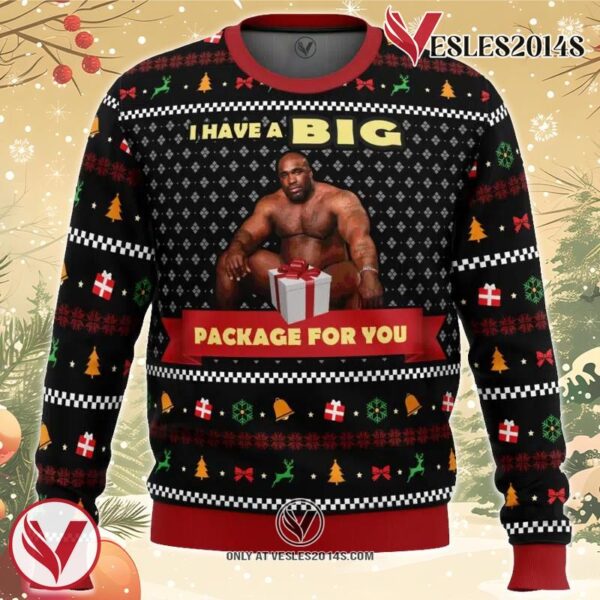 Big Package Barry Wood Meme Ugly Christmas Sweater, Unique Christmas Gift For Fans - Vesles2014S