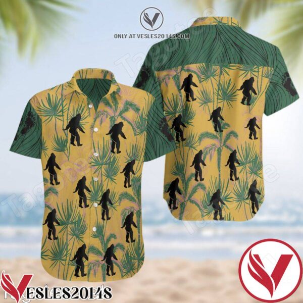 Bigfoot Hawaiian Shirt And Short, Unique Gifts For Friends - Vesles2014S 1