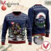 Bigfoot Santa Christmas Tree Lights Hate People Ugly Sweater, Unique Winter Outfits For Fans - Vesles2014S  1