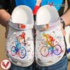 Biking Love Classic Clogs Shoes, Unique Gift From  Vesles2014S