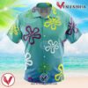 Bikini Bottom Pattern Spongebob Squarepants Hawaiian Button Up Shirt, Perfect Gifts For Anime Lovers - Vesles2014S