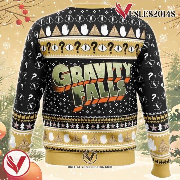 Bill Cipher Gravity Falls Ugly Christmas Sweater, Unique Christmas Gift For Fans - Vesles2014S 1