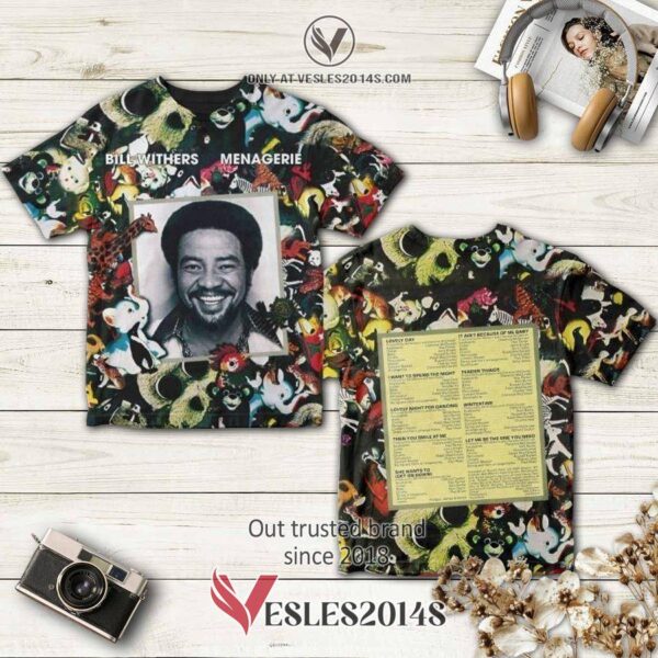 Bill Withers Menagerie Album 3D T-Shirt, Perfect Gifts For Music Lovers - Vesles2014S