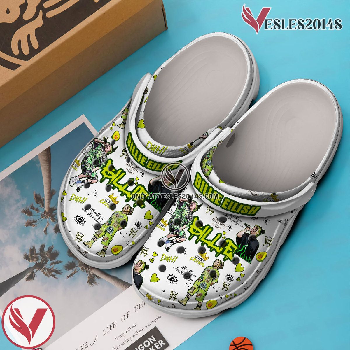 Billie Eilish Music Crocs Crocband Clogs Shoes, Unique Gifts For Fans Style 7 - Vesles2014S 2