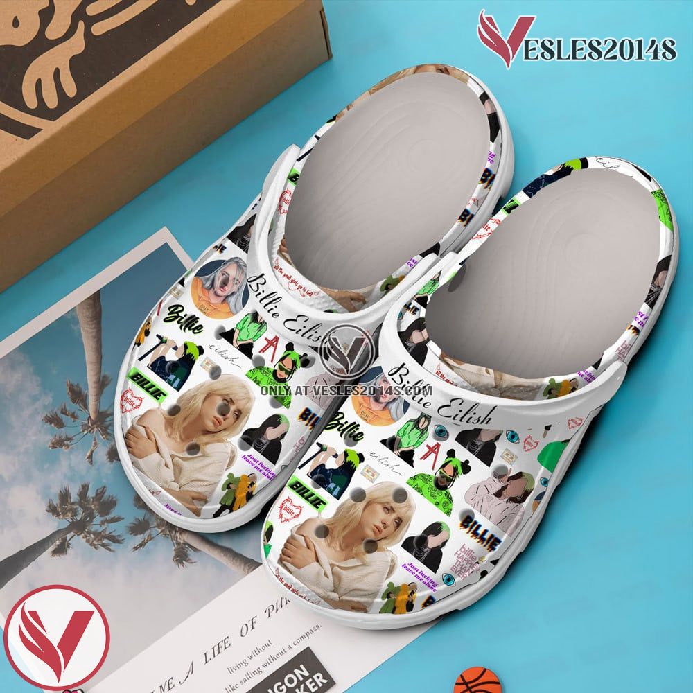 Billie Eilish Singer Music Crocs Crocband Clogs Shoes, Unique Gifts For Fans Style 3 - Vesles2014S 2