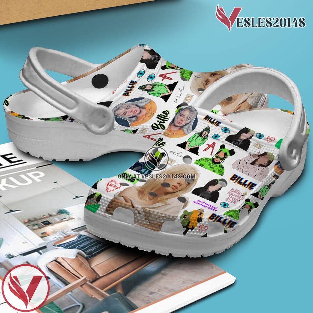 Billie Eilish Singer Music Crocs Crocband Clogs Shoes, Unique Gifts For Fans Style 3 - Vesles2014S 3