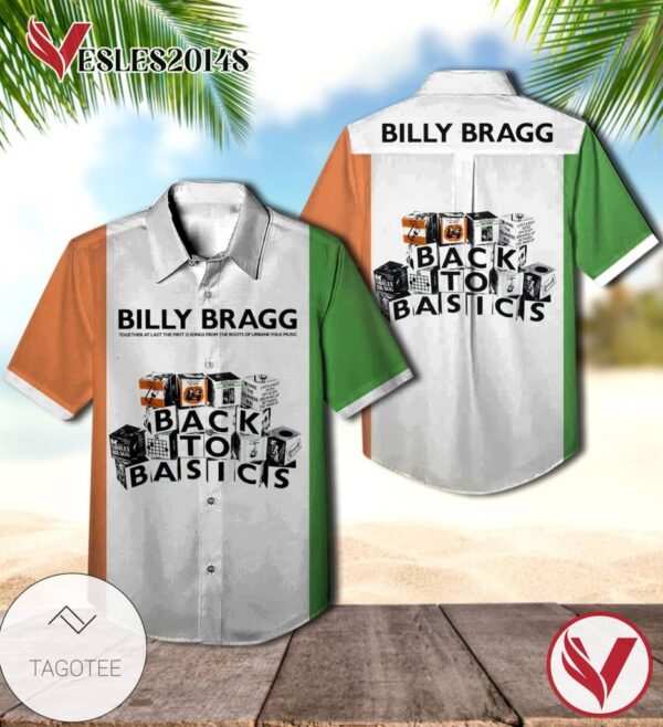 Billy Bragg Back To Basics Album Cover Hawaiian Shirt, Best Gift For Music Lovers Vesles2014S