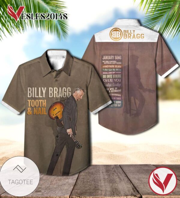 Billy Bragg Tooth And Nail Album Cover Hawaiian Shirt, Best Gift For Music Lovers Vesles2014S