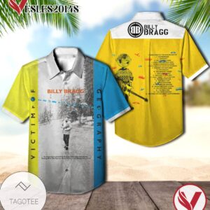 Billy Bragg Victim Of Geography Album Cover Hawaiian Shirt, Best Gift For Music Lovers Vesles2014S