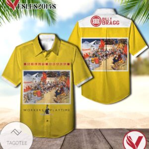 Billy Bragg Workers Playtime Album Cover Hawaiian Shirt, Best Gift For Music Lovers Vesles2014S