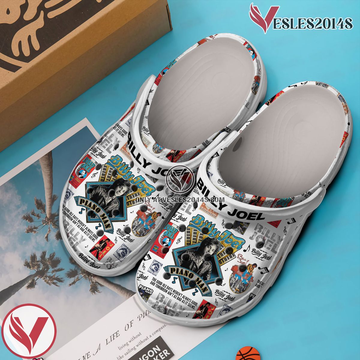 Billy Joel Music Crocs Crocband Clogs Shoes, Unique Gifts For Fans Style 2 - Vesles2014S 2
