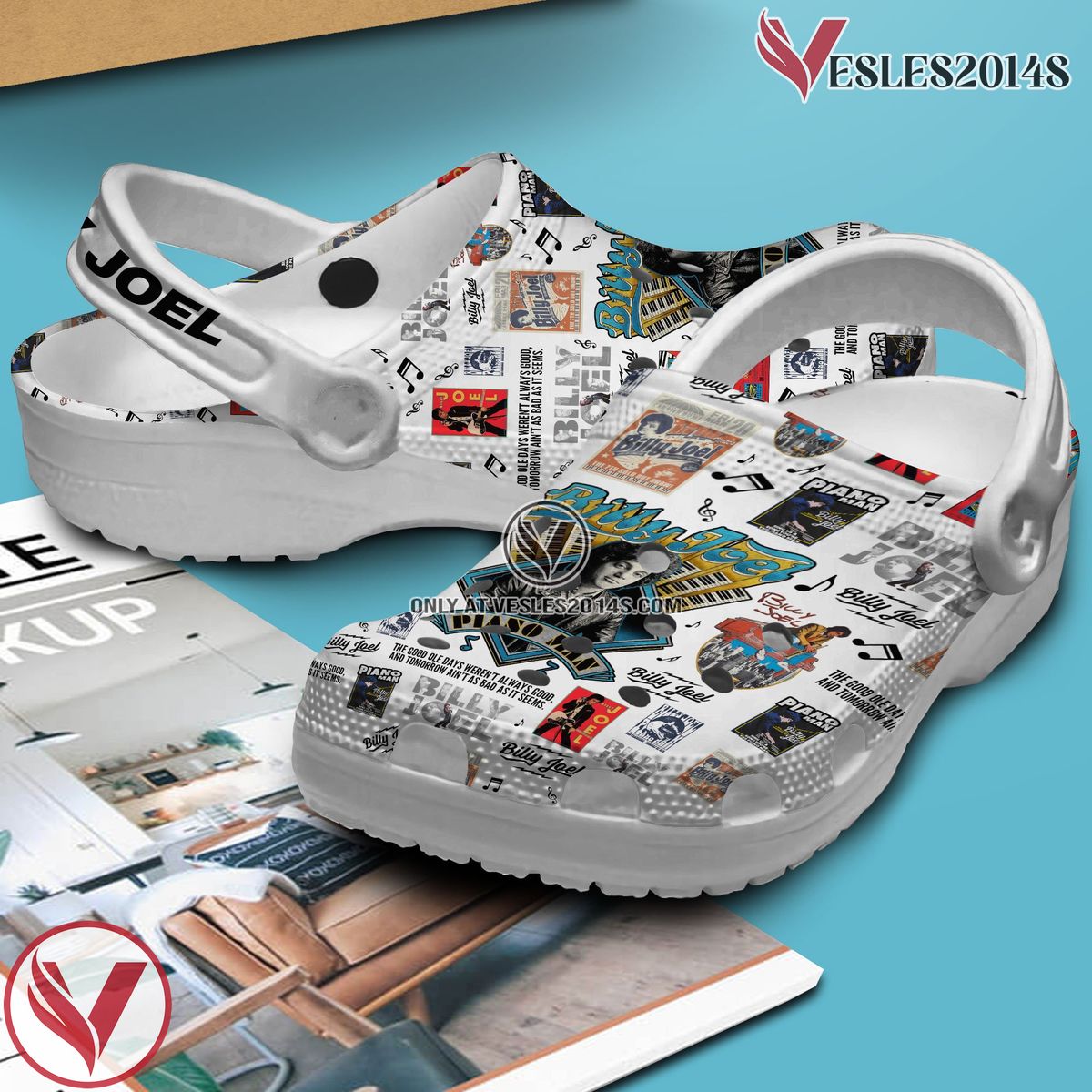 Billy Joel Music Crocs Crocband Clogs Shoes, Unique Gifts For Fans Style 2 - Vesles2014S 3