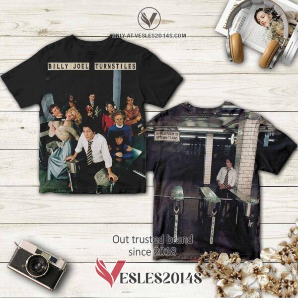 Billy Joel Turnstiles Album 3D T-Shirt, Perfect Gifts For Music Lovers - Vesles2014S