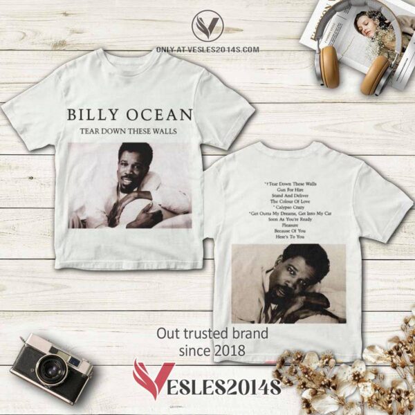 Billy Ocean Singers Tear Down These Walls Album 3D T-Shirt, Perfect Gifts For Music Lovers - Vesles2014S