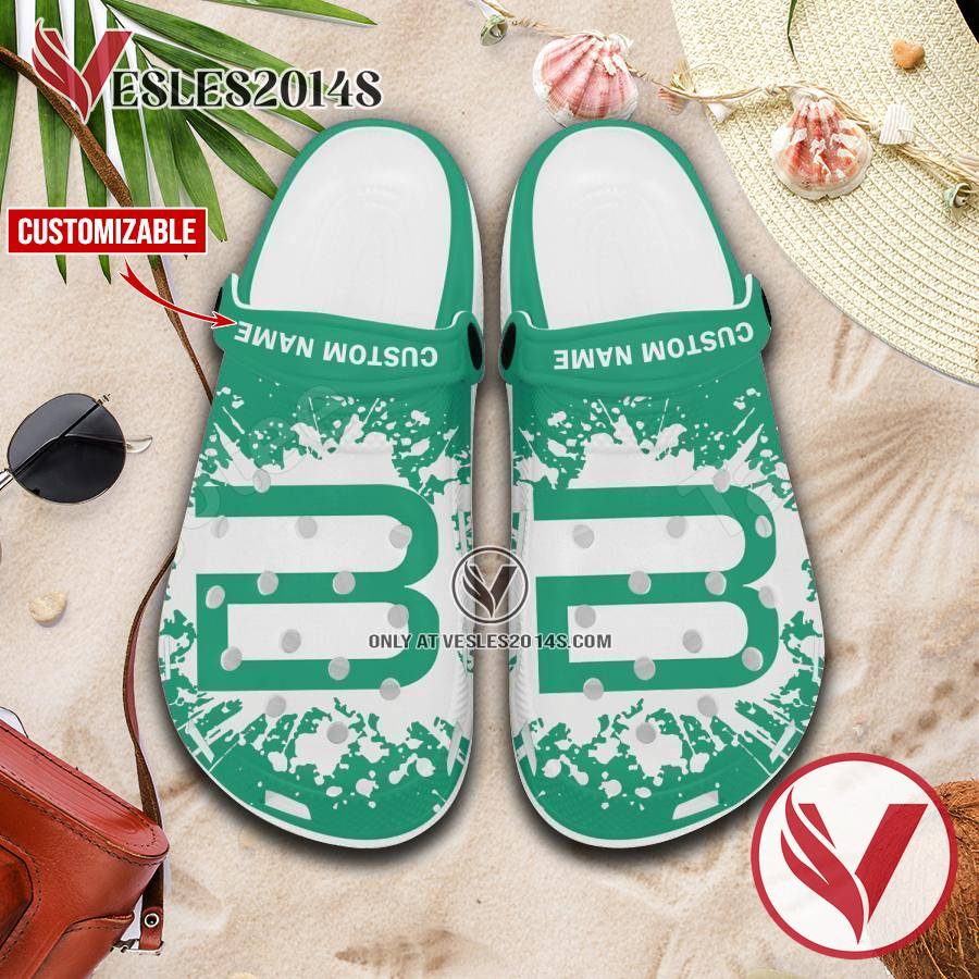 BioNTech Logo Crocs Clogs, Unique Footwear For Fans 1