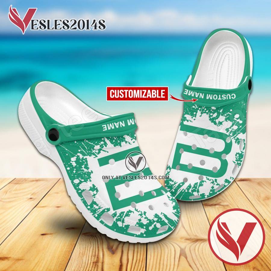 BioNTech Logo Crocs Clogs, Unique Footwear For Fans