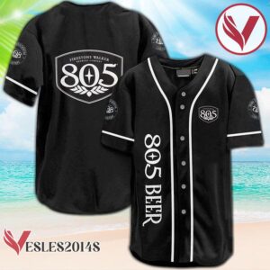 Black 805 Beer Baseball Jersey, Perfect Gifts For Fans - Vesles2014S