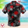 Black Aloha Akatsuki Naruto Hawaiian Button Up Shirt, Perfect Gifts For Anime Lovers - Vesles2014S