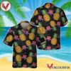 Black Aloha Pineapple Crown Royal Hawaiian Shirt, Best Summer Gifts For Fans - Vesles2014S