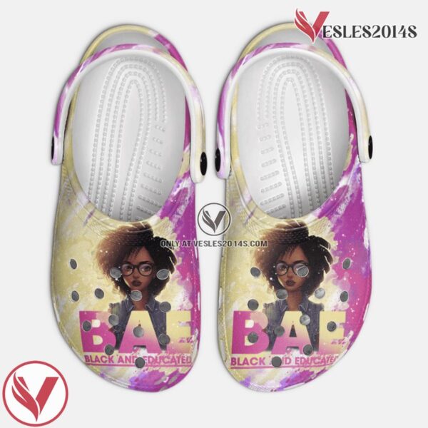 Black And Educated Shoes clogs Birthday Thanksgiving Gifts For Women Girls, Unique Gift From  Vesles2014S