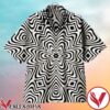 Black And White Hexagonal Ripples Hawaiian Shirt, Unique Gifts For Friends - Vesles2014S 1