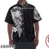 Black And White Tribal Leaves Hawaiian Shirt, Unique Gifts For Friends - Vesles2014S 1
