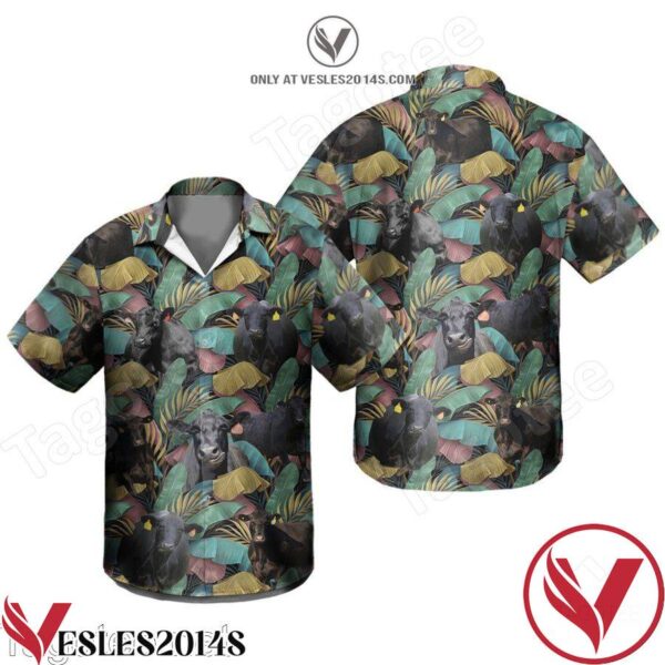 Black Angus Hawaiian Shirt, Unique Gifts For Friends - Vesles2014S 1