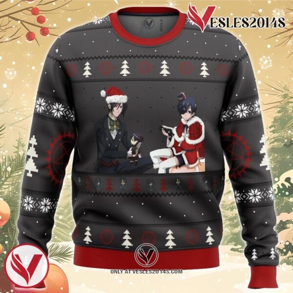 Black Butler Presents Ugly Christmas Sweater, Unique Christmas Gift For Fans - Vesles2014S