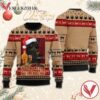 Black Cat Drinking Fireball Christmas Sweater, Unique Winter Outfits For Fans - Vesles2014S  1