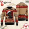 Black Cat Drinking Jim Beam Christmas Ugly Sweater, Unique Winter Outfits For Fans - Vesles2014S  1