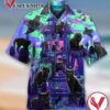 Black Cats In A Haunted House Halloween Casual Beach Full Printing Hawaiian Shirt Vesles2014S