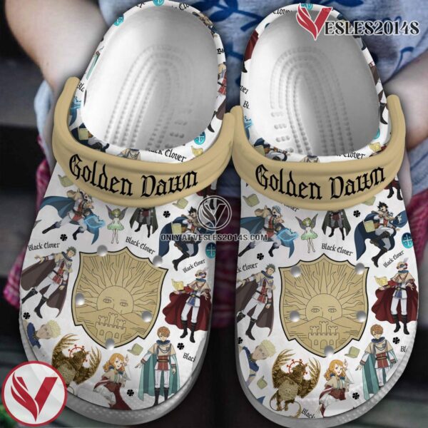 Black Clover Movie Crocs Crocband Clogs Shoes Comfortable For Men Women and Kids - Vesles2014S