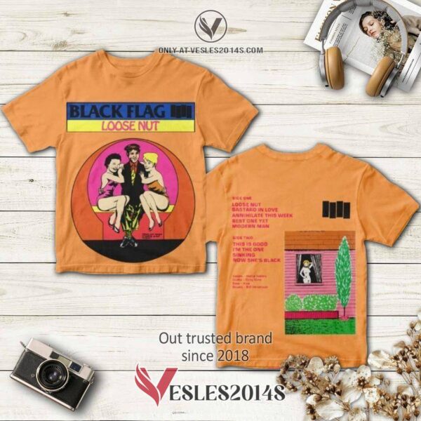 Band Black Flag Loose Nut Album 3D T-Shirt