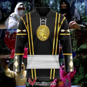 Black Frog Ninja Mighty Morphin Power Rangers Ninjetti Hockey Jersey Shirt, Trending Gifts For Fans - Vesles2014s 2