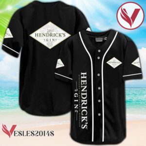 Black Hendrick's Gin Baseball Jersey, Perfect Gifts For Fans - Vesles2014S