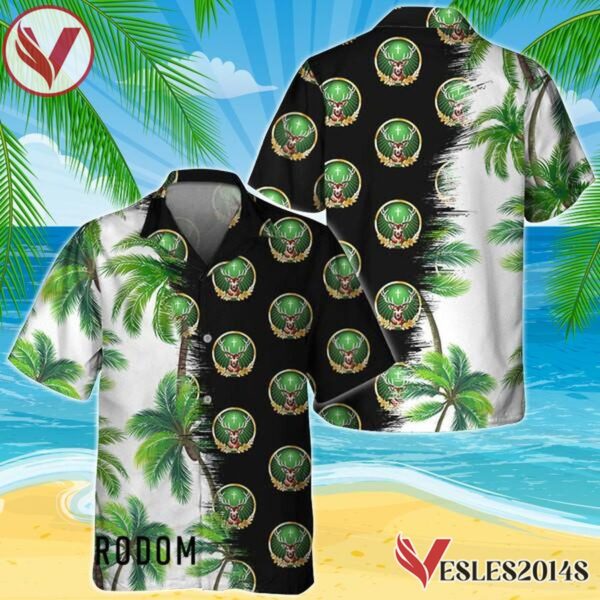 Black Jagermeister Match Palm Trees Hawaiian Shirt, Best Summer Gifts For Fans - Vesles2014S