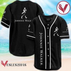 Black Johnnie Walker Baseball Jersey, Perfect Gifts For Fans - Vesles2014S