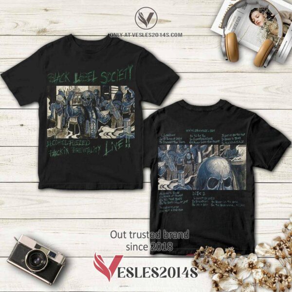 Band Black Label Society Alcohol Fueled Album 3D T-Shirt, Perfect Gifts For Music Lovers - Vesles2014S