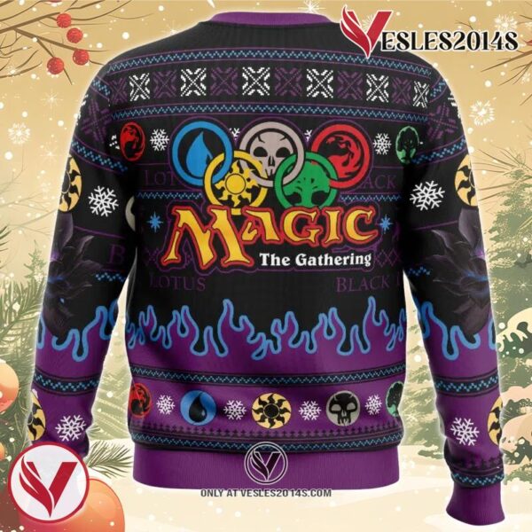 Black Lotus Magic the Gathering Ugly Christmas Sweater, Unique Christmas Gift For Fans - Vesles2014S 1