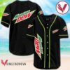Black Mountain Dew Baseball Jersey, Perfect Gifts For Fans - Vesles2014S