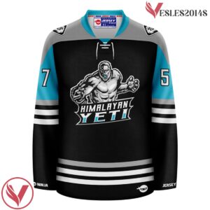 Black Mythical Yeti Himalayan Hockey Jersey - Vesles2014S 2