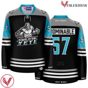Black Mythical Yeti Himalayan Hockey Jersey - Vesles2014S