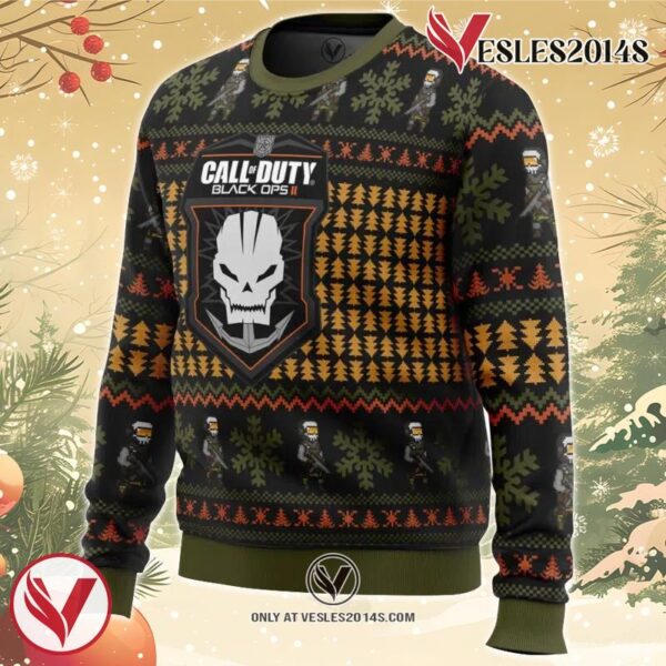 Black Ops 2 Call of Duty Ugly Christmas Sweater, Unique Christmas Gift For Fans - Vesles2014S 1