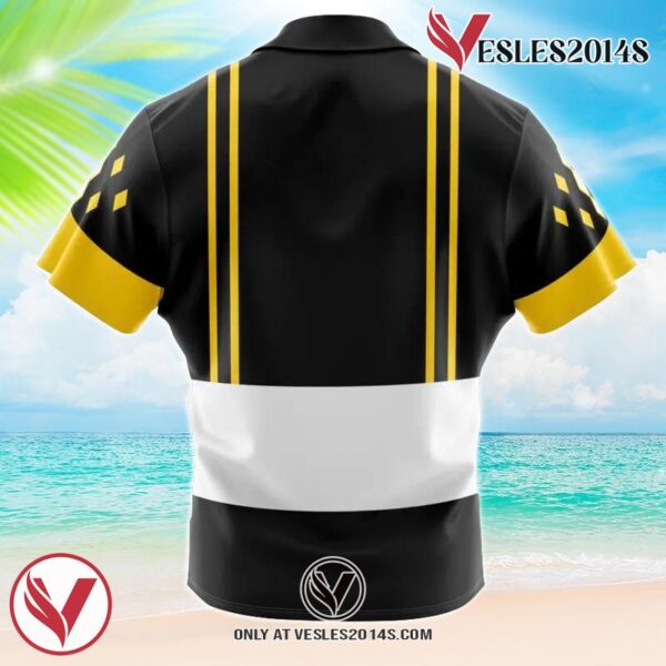 Black Ranger Ninjetti Mighty Morphin Power Rangers Hawaiian Button Up Shirt, Perfect Gifts For Anime Lovers - Vesles2014S 1