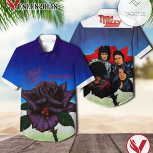 Black Rose A Rock Legend Album By Thin Lizzy Hawaiian Shirt, Best Gift For Music Lovers Vesles2014S